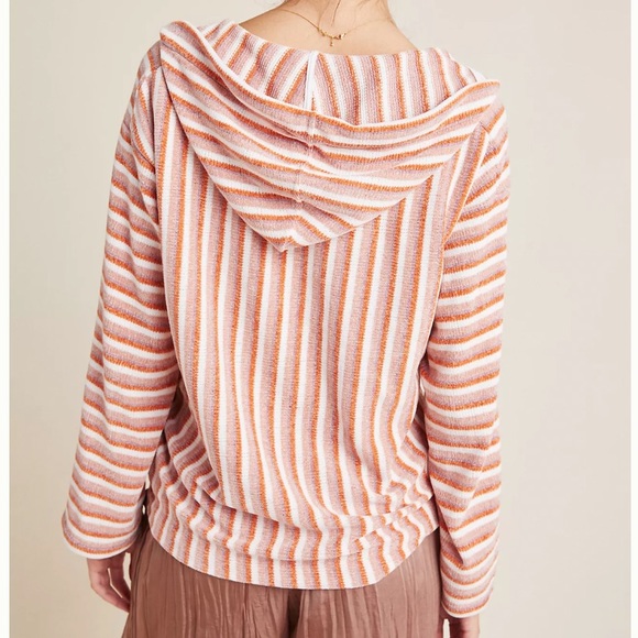 Chenille Striped Hoodie by Saturday/Sunday by Anthropologie size S - Picture 3 of 11